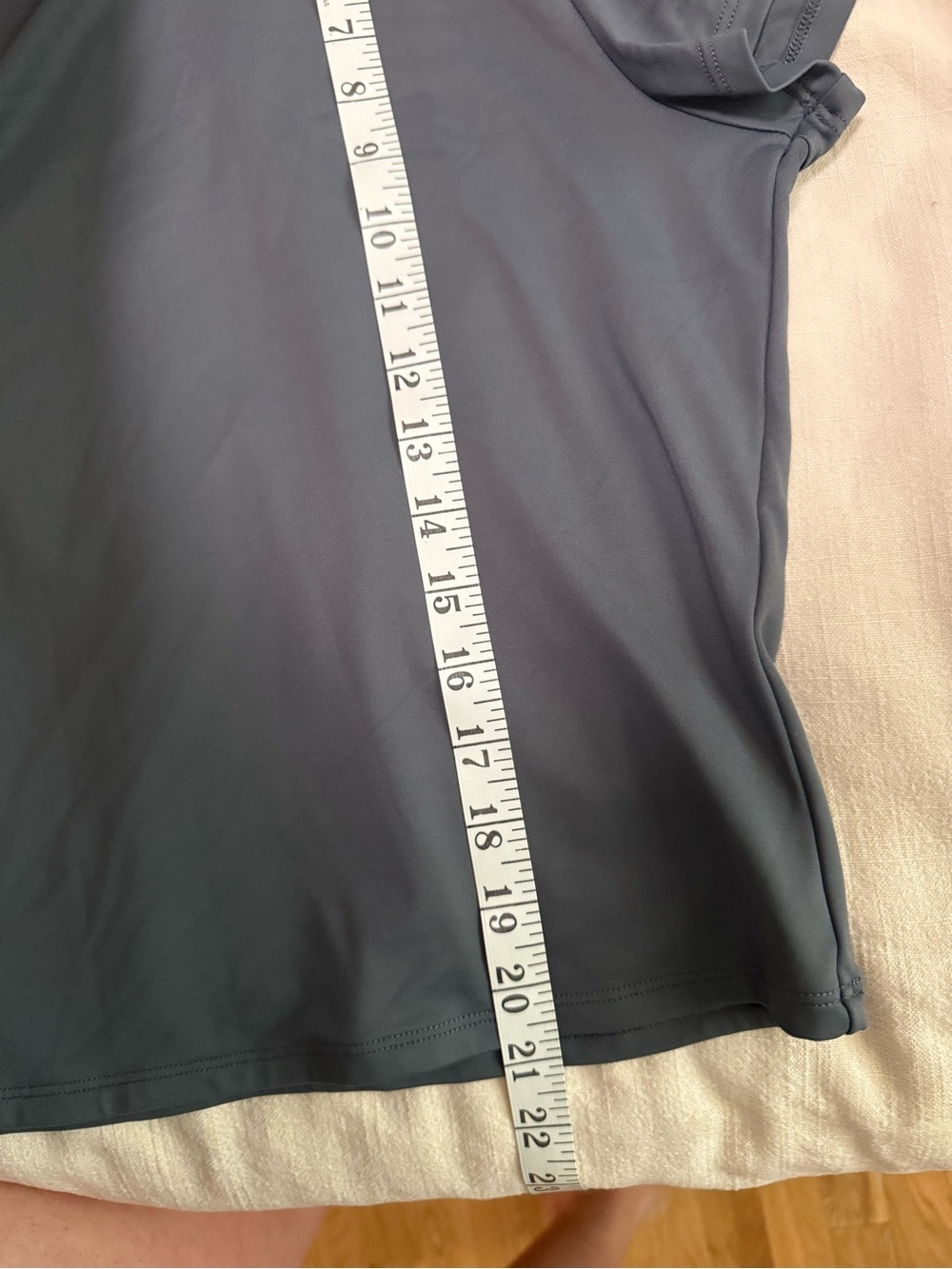 Abercrombie Mock Neck Short Sleeve Seekmless Tee - Characol - Picture 5 of 5